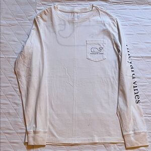 Vineyard Vines Boys White Long Sleeve Tee